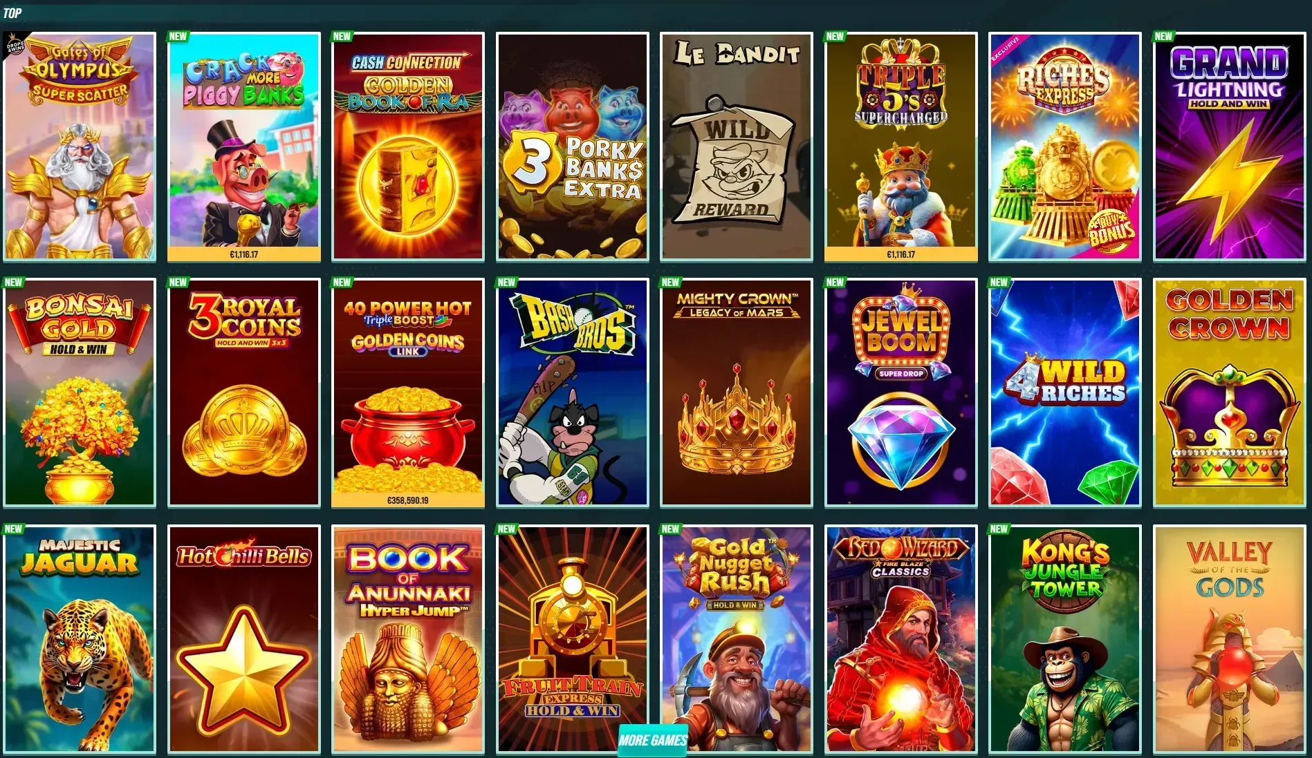 Golisimo Casino top jeux